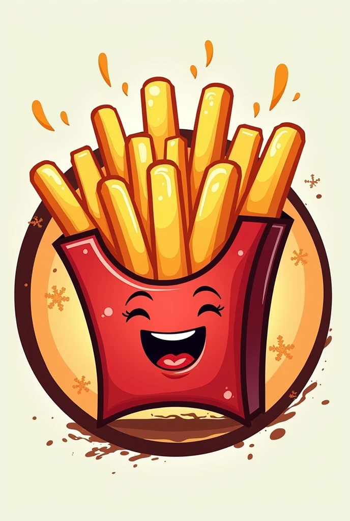 Create a logo for a French fries and snacks business