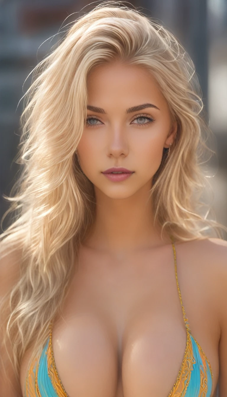 ((beautiful woman, 22 years old, skinny fit body, perfect breast, ultra detailed nipples, innocent face, gray eyes, with blonde hair)), (realistic:1.3), nude, nice ass, vibrant colors, natural lighting, cinematic composition, intricate details, Real life, ultra realistic, photorealism, photography