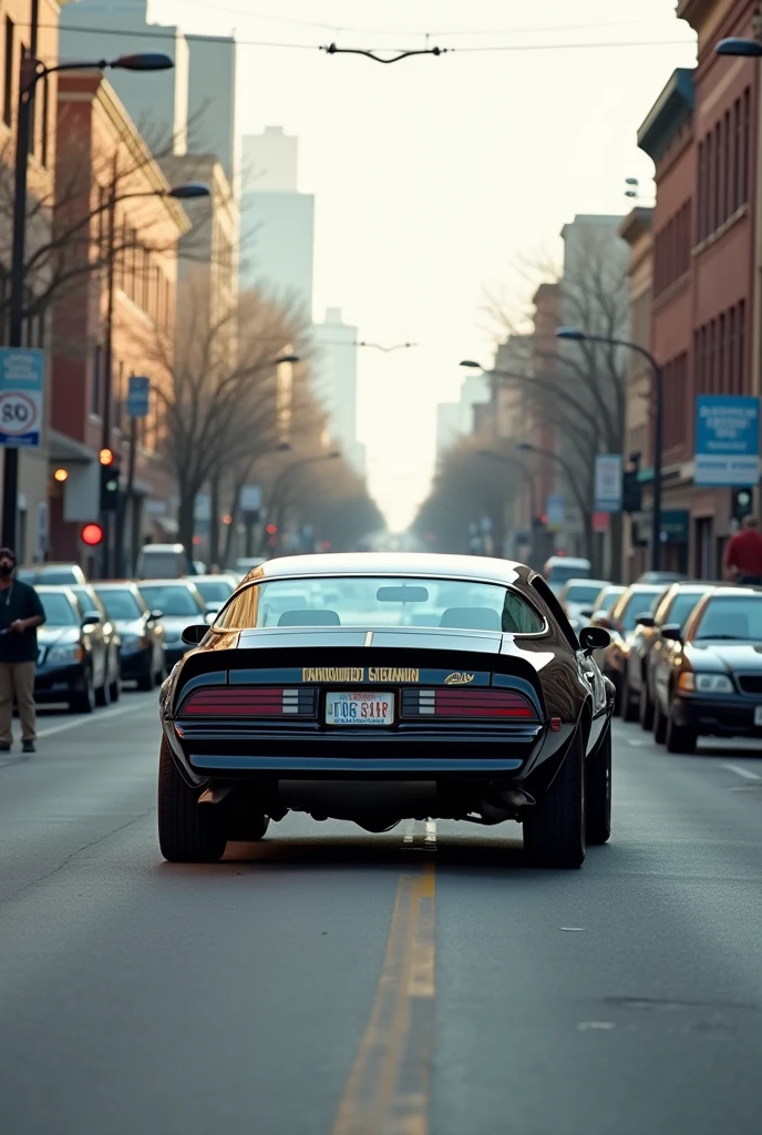A normal street photo captured with an iPhone of a 1978 Pontiac firebird Trans am