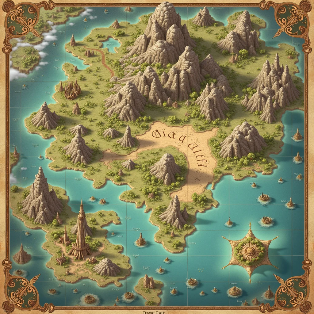 Create a map for fantasy story 