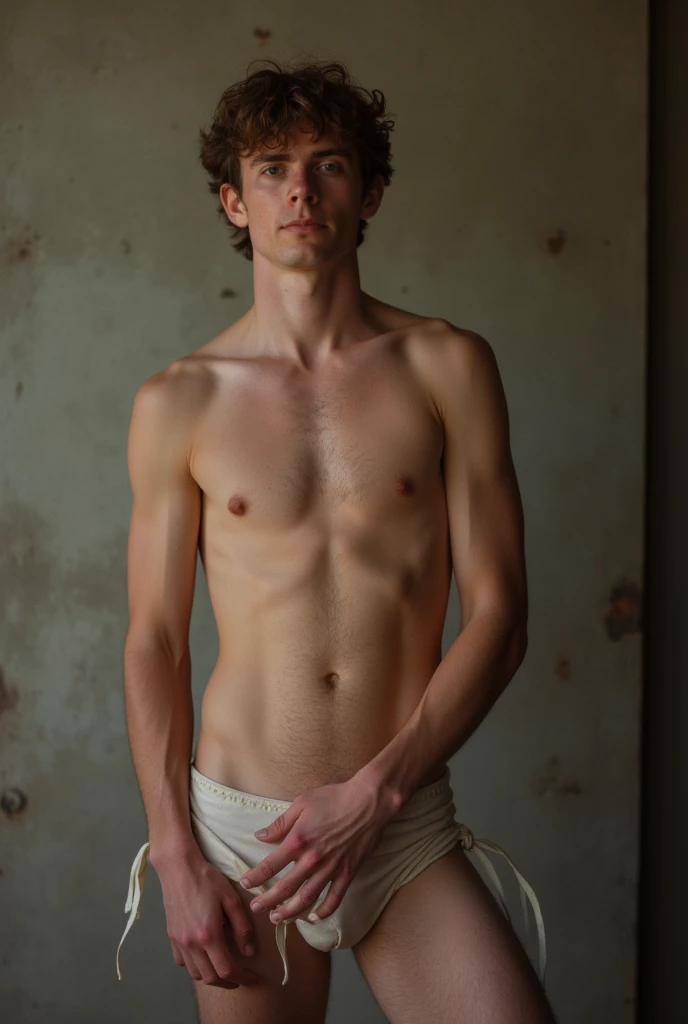 Make a naked young man