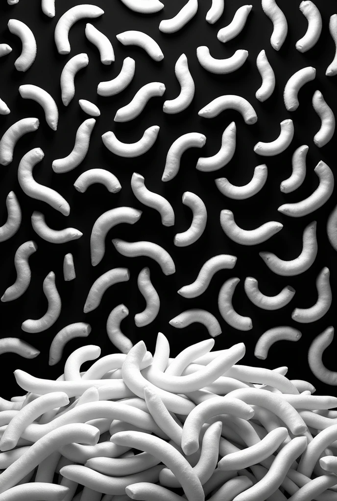 black and white french fries background