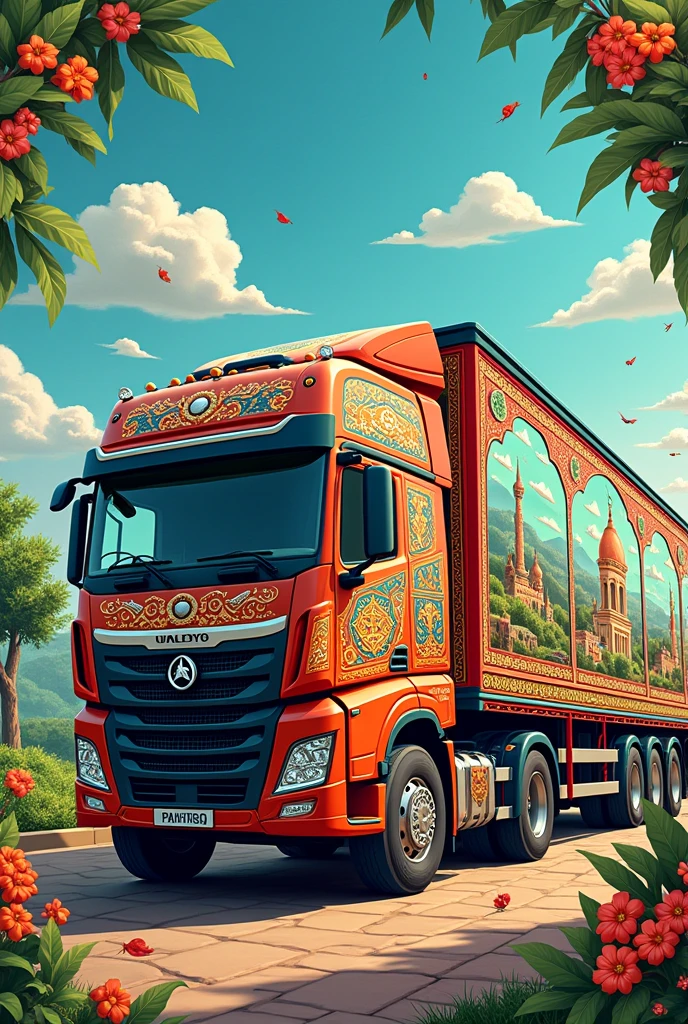 Truck art design of Pakistani