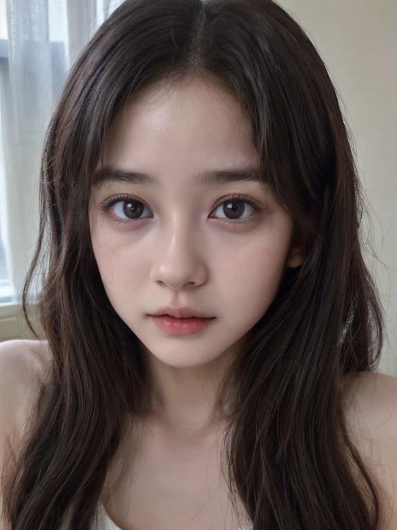 (8k,High resolution、masterpiece、High resolution、detailed、Highest quality、Surreal、RAW Photos)、student、One Woman、Baby Face、Young、Cute face、Real Skin、Long Hair、18-year-old、、Brown eyes、Black Hair、Various expressions、Various occasions