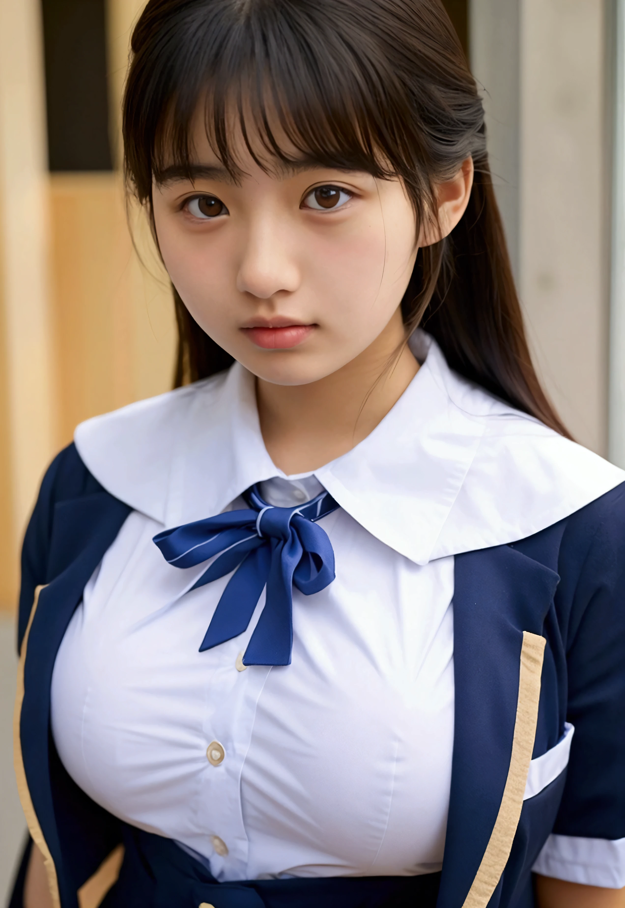 Big Breasts、uniform、high school student