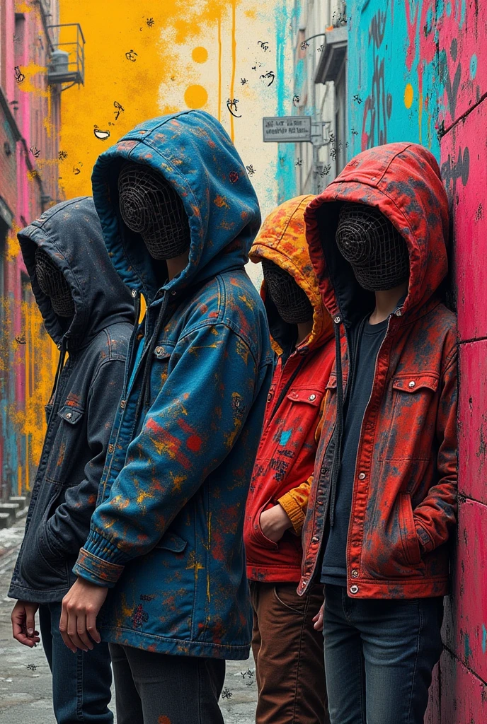 Representation of youth , graffiti style
