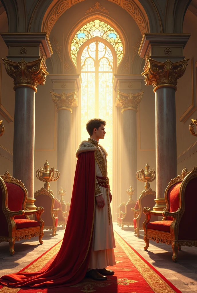 Everything that belonged to the king became the son's.