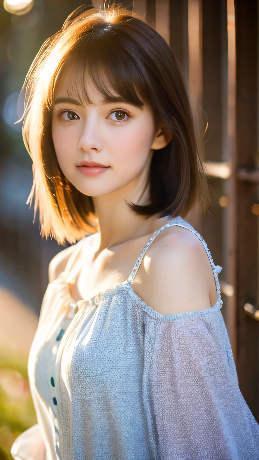 (Random Nationality):1.5, masterpiece, Highest quality, 8k, 20th Generation, (Large Breasts:1.2), cute, alone, sad, close, cute, Girlish, Delicate girl, Pure beauty, RAW Photos, Professional photography, Portraiture, Soft Light, Professional Lighting, Backlight, Upper Body, avert your eyes, Sophisticated, Film Grain, (Eye and facial details:1.0), Beautiful straight hair, Hair swaying in the wind, Silk blouse, Random Hairstyles