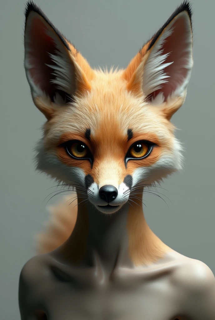 Human with fox muzzle