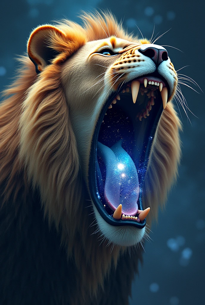 Univers in lion mouth