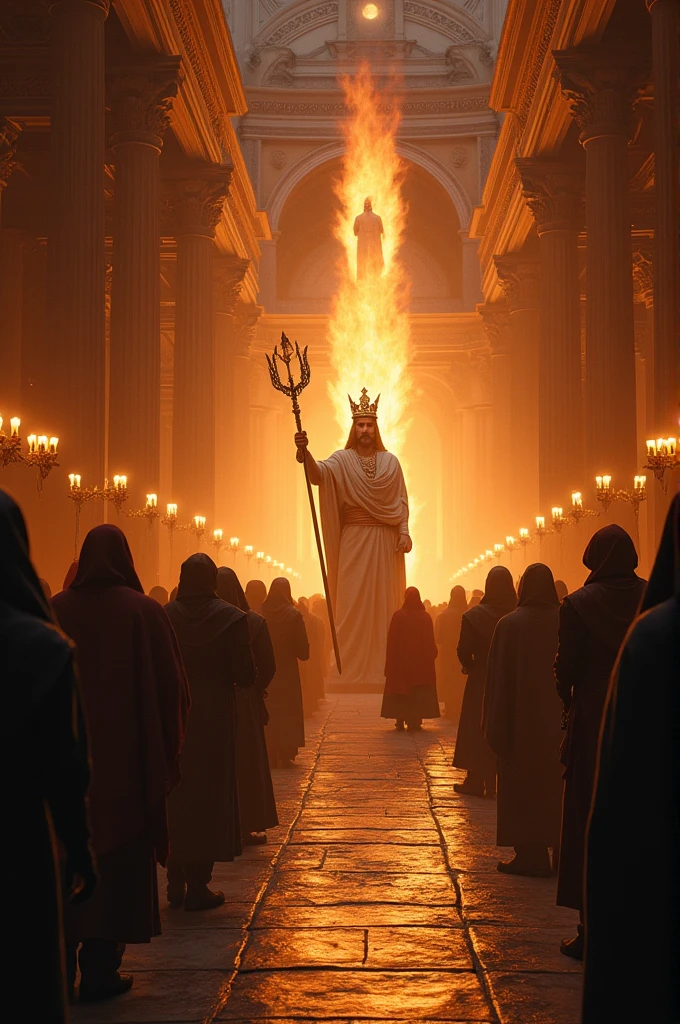 All the people who came to the king's palace were shocked