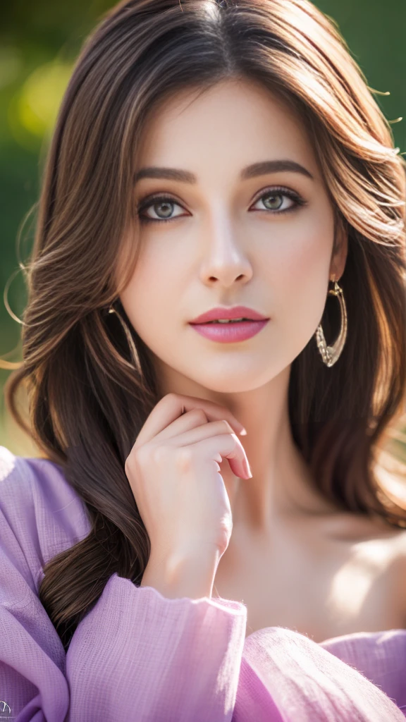 (realistic,photorealistic,photo-realistic:1.37),highly detailed,lilac color anarkali,gorgeous women,beautiful detailed eyes,beautiful detailed lips,realism style,dynamic pose,full body,8k quality,depth field,wavy long black hair,professional portrait lighting,vivid colors,ultra-sharp focus,soft natural lighting,sophisticated expression,breathtaking composition,subtle background,highres