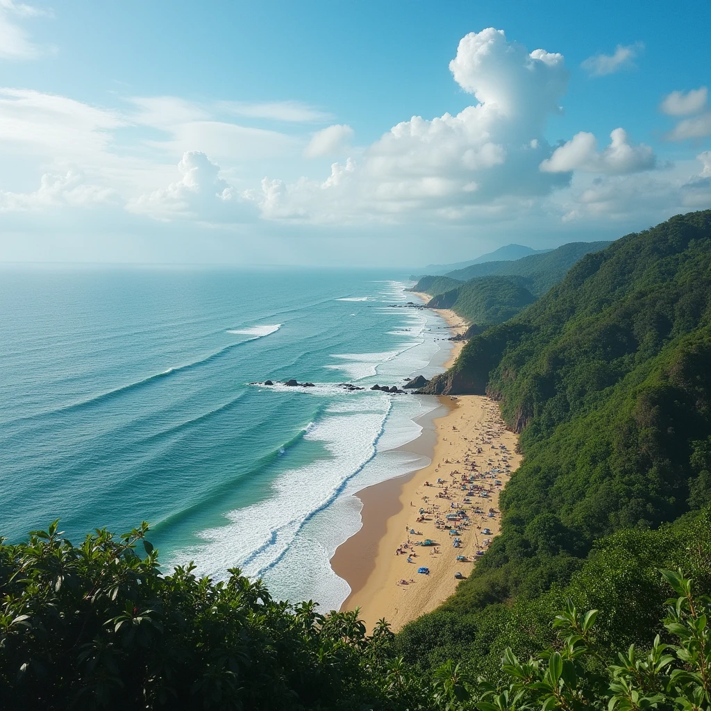 A coastal town in kerala not so crowded.... In day time
