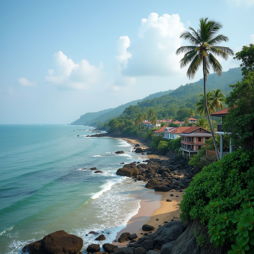 A coastal town in kerala ... In day time