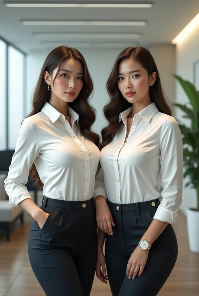 women with so biggest wearing cloth white shirts office cloth and prefect body