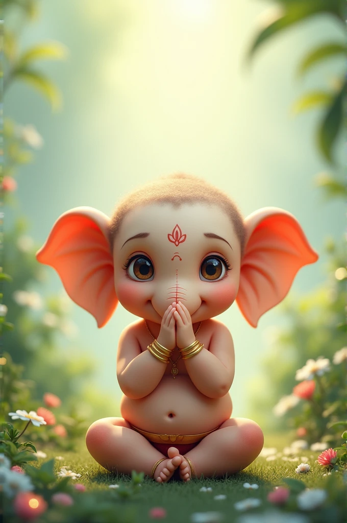 Cute ganesh ji telling sorry
