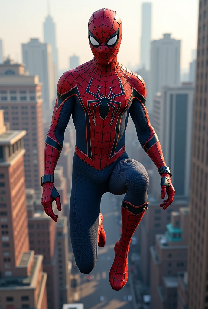 Spiderman superhero costume he is a Muslim