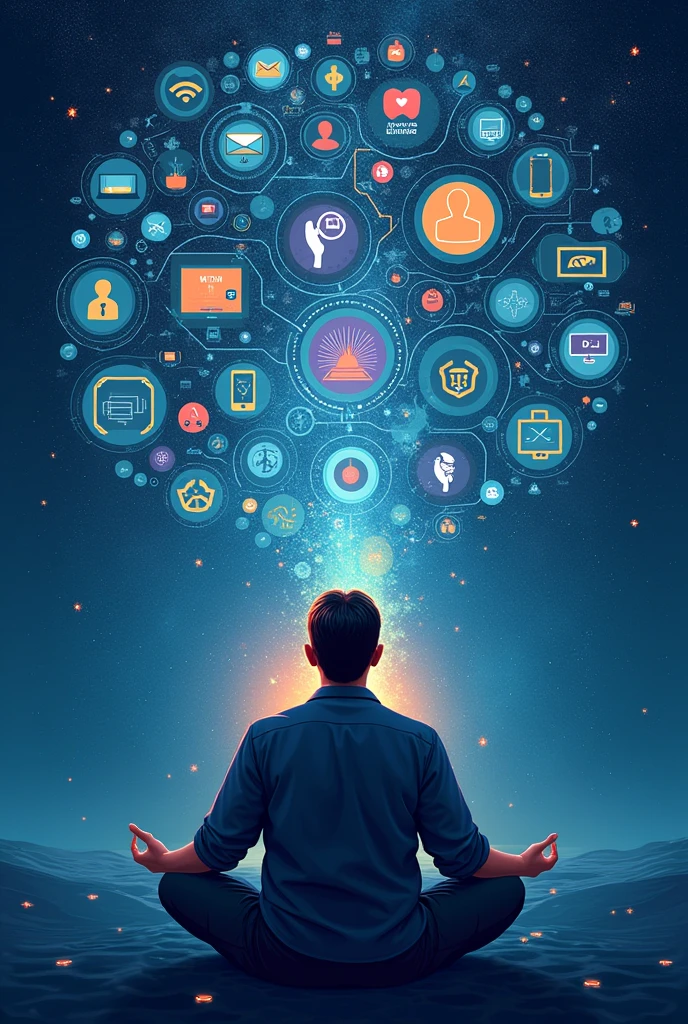 Create an impactful digital poster that effectively communicates the concepts of
mindfulness, self-regulation, and digital detox. The poster should aim to educate and
motivate people to adopt healthy digital habits and enhance their overall well-being in
our highly connected society.