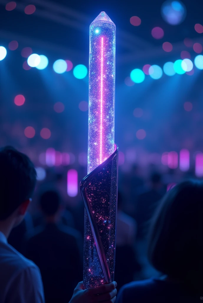 A K-pop style lightstick with the name Midnight Heaven