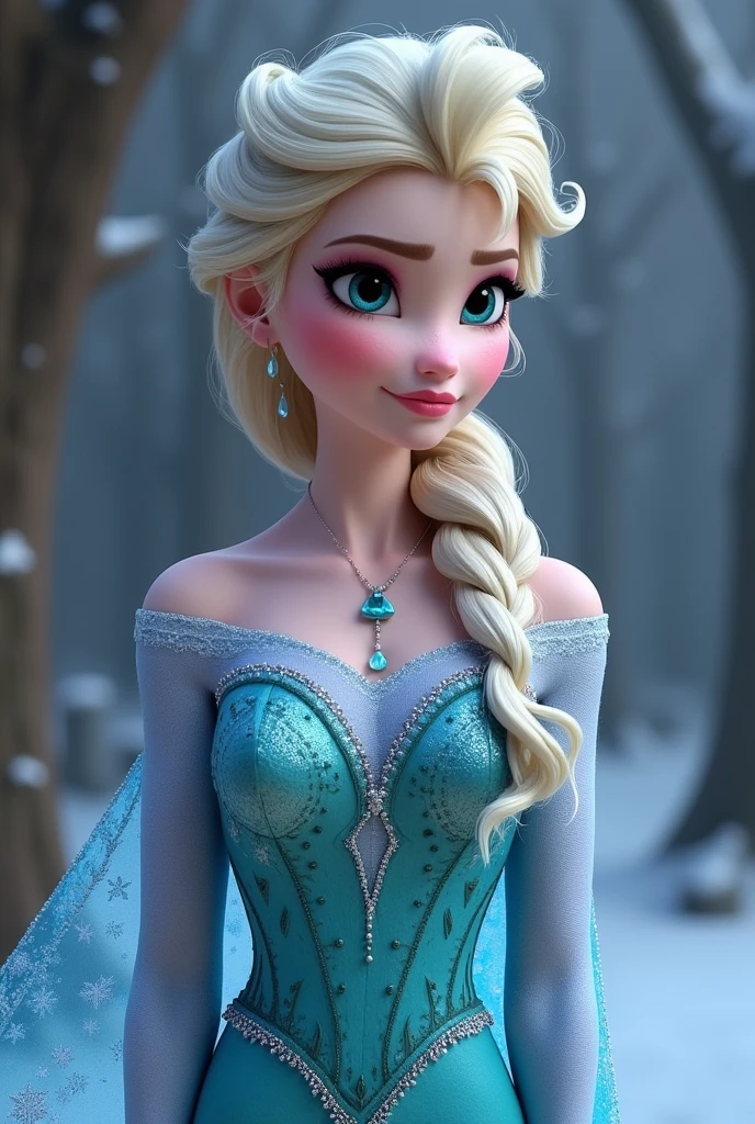  Princess Elsa nude busty