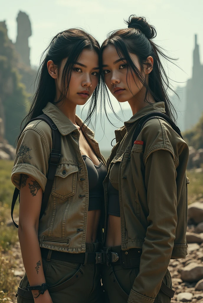 Jenlisa cover inspired by the 100 series with the features of Jennie and Lisa from Blackpink