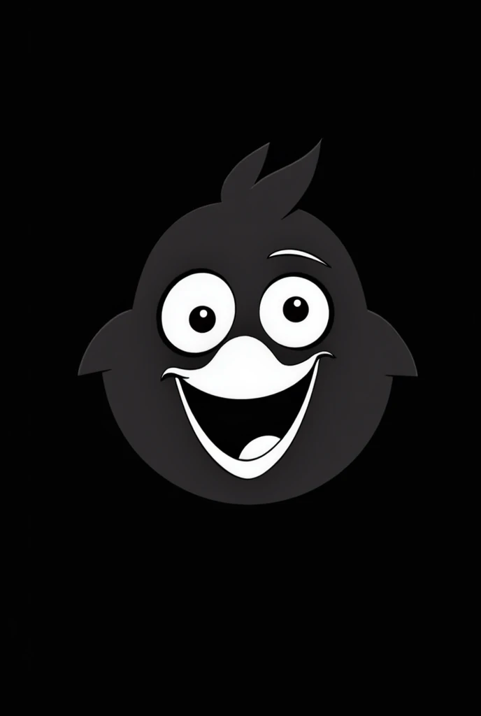 X tweeter funny logo black colour