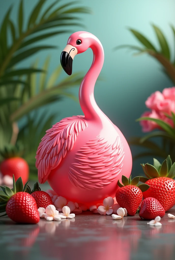 Creative flamingo bottle perfume , unique with fruity and sweet notes 
