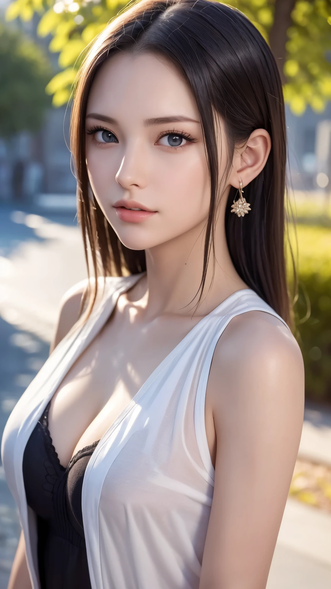 Her breasts are so big they almost fall out of her clothes、First Person View, (masterpiece:1.3), High resolution, Very detailed, Very detailedな CG Unity 8k 壁紙, Realistic, photo-Realistic, RAW Photos, Beautifully detailed face, Pale skin, Realistic glistening skin, Detailed cloth texture, Detailed hair texture, Perfect body, Beautiful Face, Accurate, Anatomically correct, Highly detailed face そして skin texture, Natural neck length, (Beautiful Hそしてs), (Fair skin:1.2),