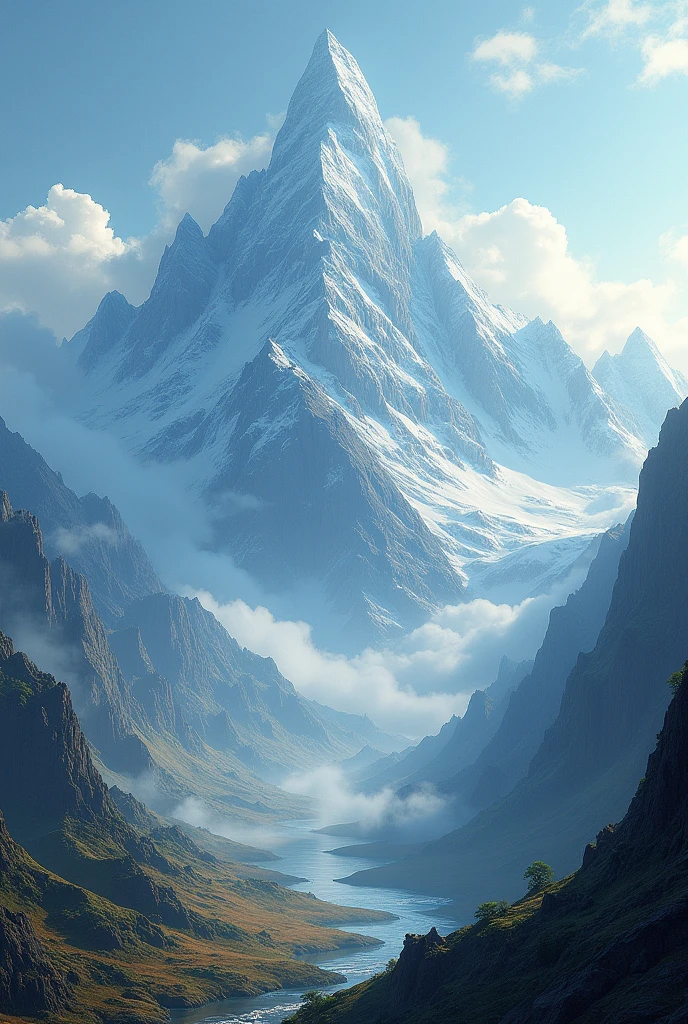 Shape mountains and light