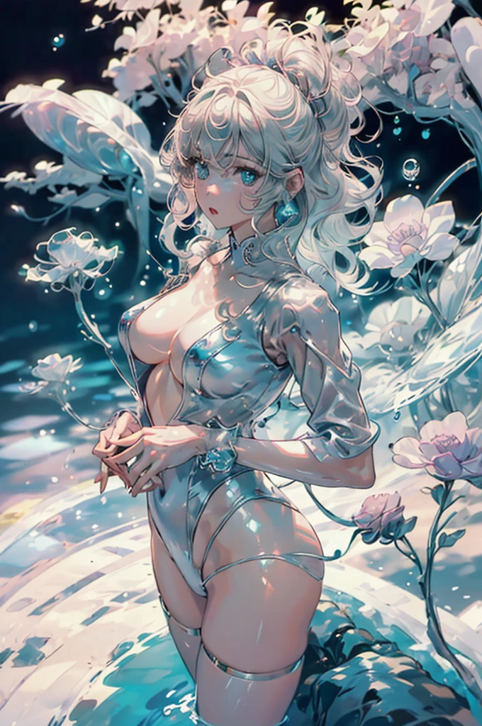 (sf, Horror)"(Highest quality,4K,High resolution),
Lovely lady (25, Sports competition, Big Breasts, Golden Ratio Shape, random race, Light-colored hair, 場面にふさわShii服装をする),I was woken up violently [At the Beach] (panic and struggle),
A UFO is floating nearby, Neon Gelatinous Eldritch Tentacles (Very large, Octopus-like, Many large tentacles) Alien has a woman,
enthusiastically exploring and drawing the woman towards the UFO [Otherworldly Light] (girl kidnapping),
Beach at night,
(Ocean) The waves crash violently, Breeze,
reflections on wet sand,
(Strong contrast) between darkness and UFO lights,
(exposed for a long time) A streak of light appears in the night sky,
(Sulky) atmosphere,
(Vibrant colors) with a touch of (Cool Tones),
(dramatic) shadows and highlights,
(wild, shortage々Shii) Nature surrounding the beach,
(Surreal) and (dream-like) landscape."Backlight.Glamorous Body,(((Airborne particles、Glowing particles))),Plump thighs、Fashionable clothes、Stylish accessories、See through、Dynamic Angle、(((Princess Cut,Inner Color,))),(((Water Balls,Soap bubble,Refraction of Light)))、Super dynamic pose,Nipple erection,Low Angle,