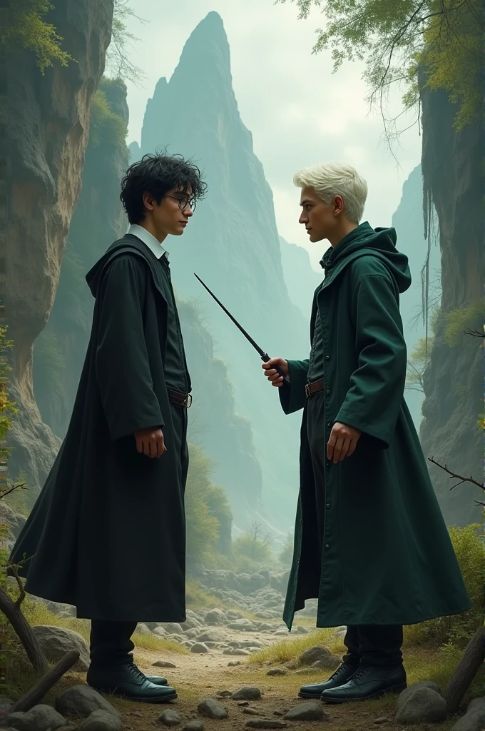 Harry Potter and Draco Malfoy in the hunger games
