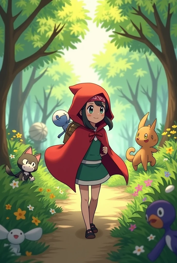 May from Pokémon as Red riding hood 