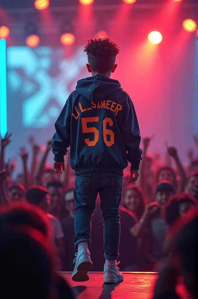 One boy singing rapp concert
Back jacket name lil_sameer56