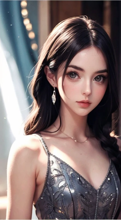 (ultra realistic) , (illustration), (increase resolution), (8K), (extremely detailed), (best illustration), (beautiful detailed eyes), (best quality), (ultra-detailed), (masterpiece), (wallpaper), (detailed face), solo,1 girl, looking at viewers, delicate details, detailed faces, in the dark, deep shadow, low key,pureerosfaceace_v1, happy smile, lingerie full body, in bed