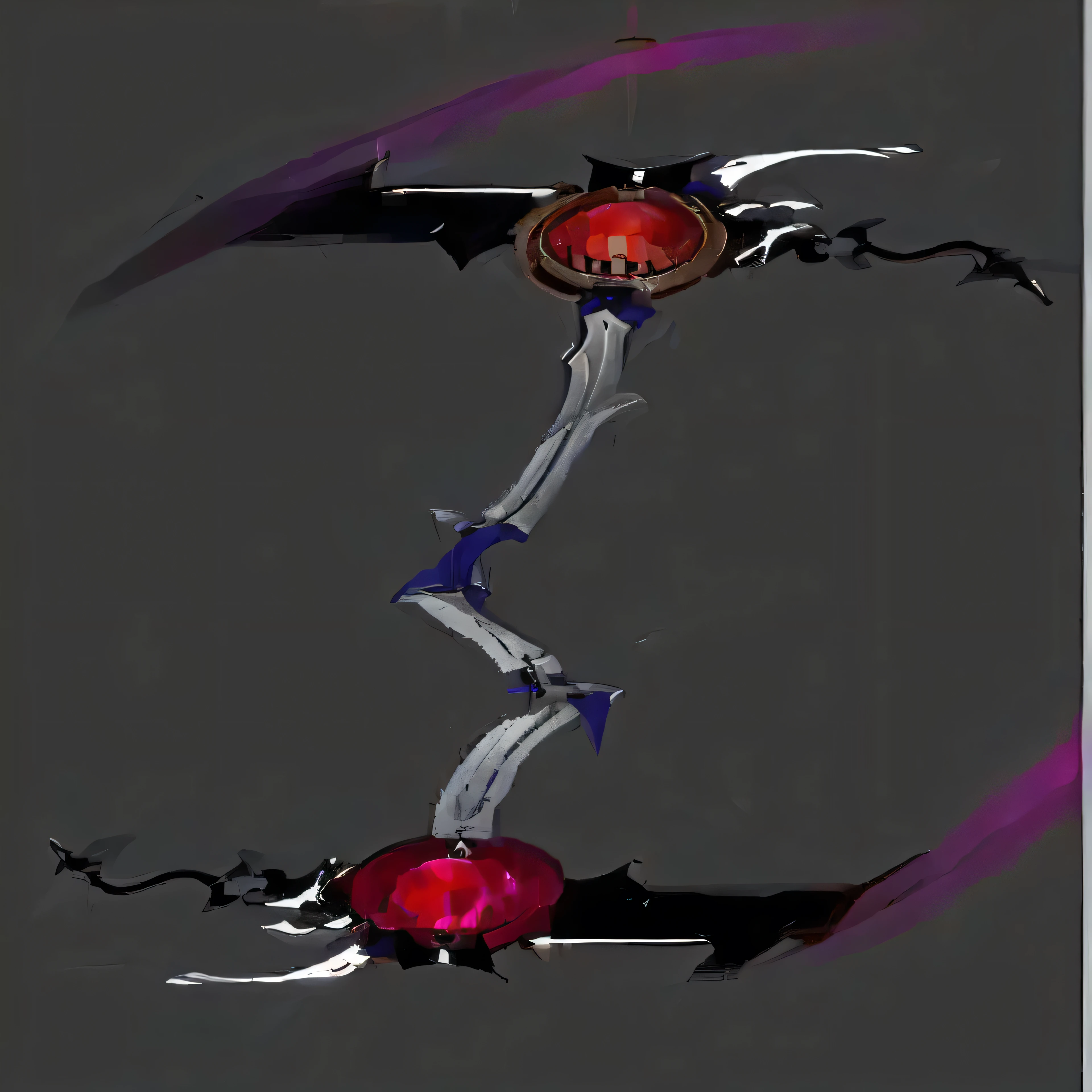 A weapon illustration,Double-headed sickle,Solid color background,Extremely detailed close-up of weapons,Ultra-high resolution,best quality