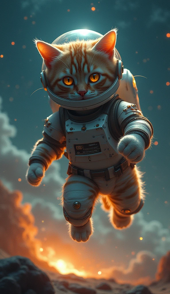 Photographic Ultra-Realism　Fighting Space Cats　Night Scenery　((inflammation))  ((Flying Space Cat２Animals))　Armageddon　Covered in scars　((Helmet))　Flipping Cat　Strong winds