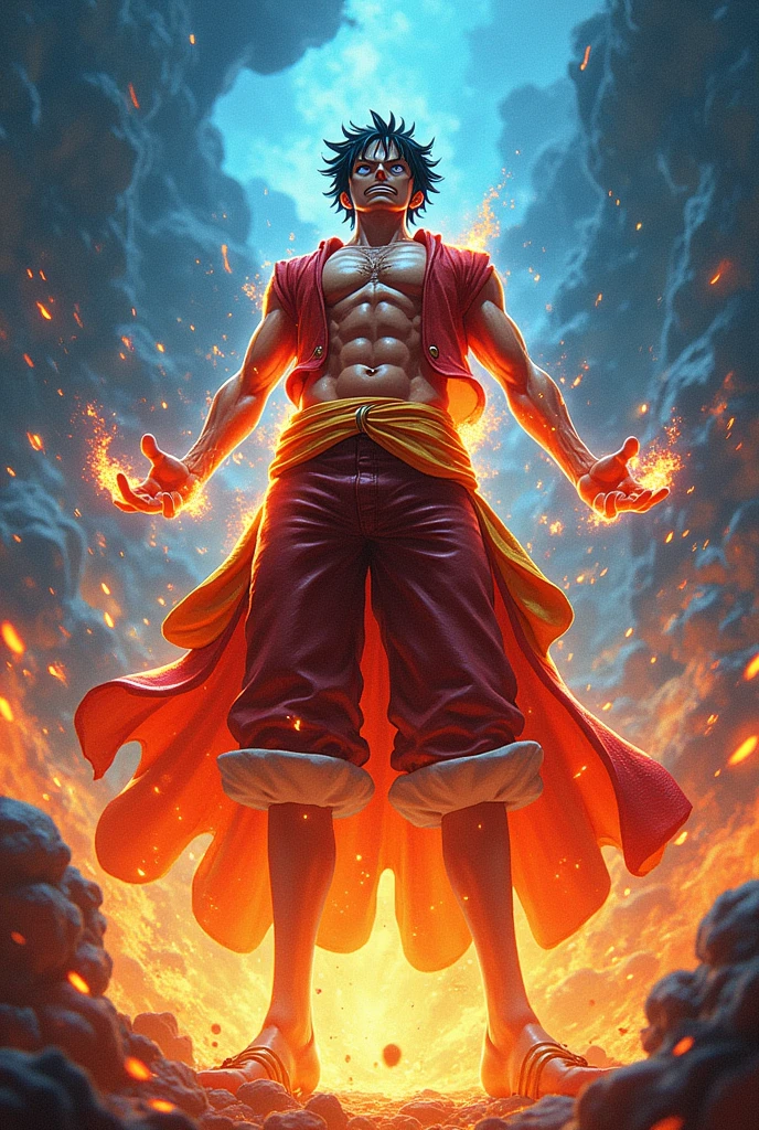 luffy gear 5 font écran