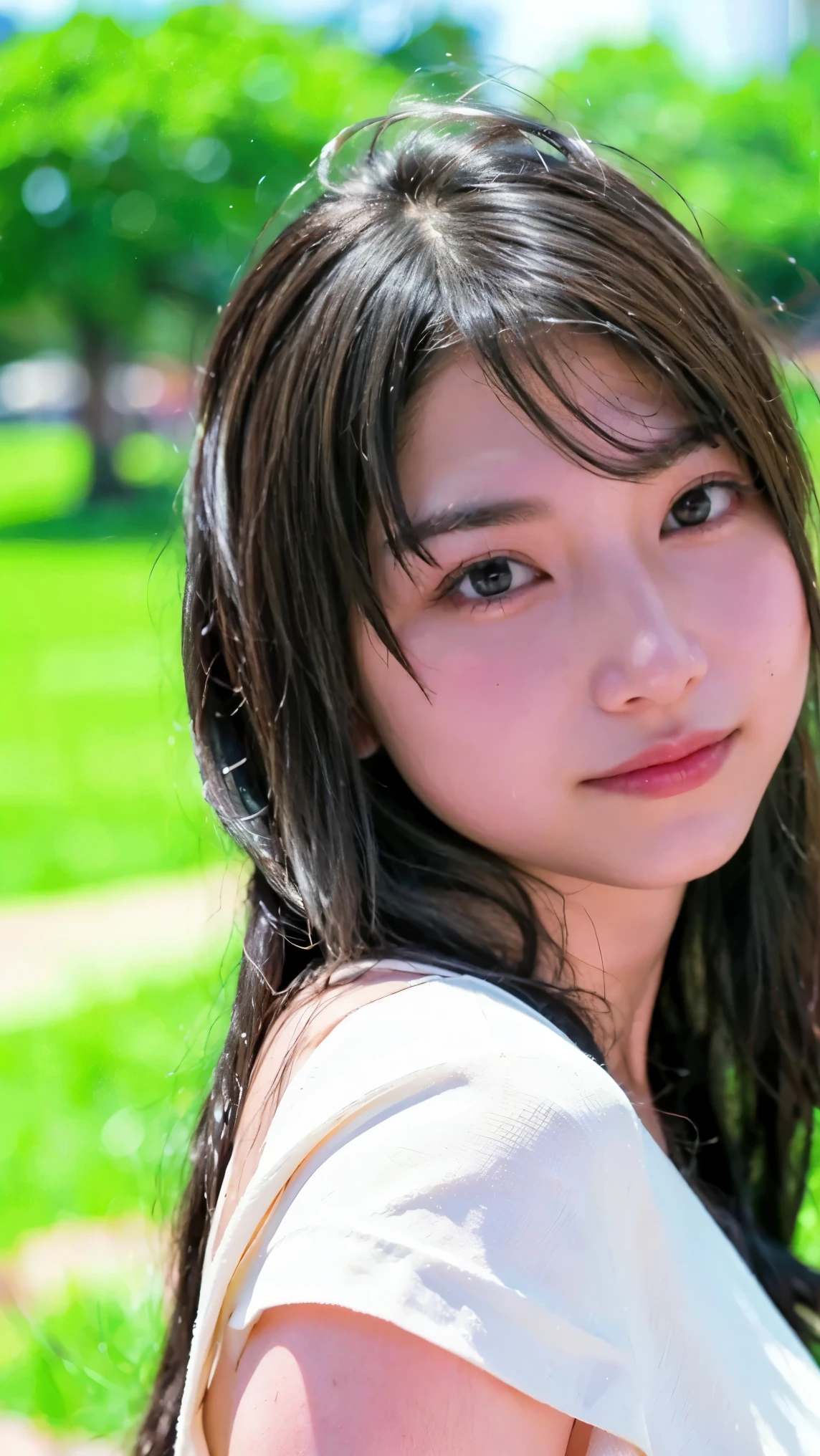 Cute Japanese Women Photos, smile, 20-year-old, (photo Realistic:1.4), (hyper Realistic:1.4), (Realistic:1.3), (Smoother lighting:1.05), (Improving the quality of cinema lighting:0.9), 32K, 1 girl,20-year-oldの***, Realistic lighting, Backlight, The light shines on your face, Ray Tracing, (Bright light:1.2), (Improvement of quality:1.4), (Highest quality Realistic textured skin:1.4), fine grain, Detailed face,(smile:0), (Emphasis on face close-up:1.3), (Enhances the beauty of skin texture:1.1),((Extremely precise and accurate anatomy:1.0)), (Enhances the beauty of skin texture:1.1), Clean and glowing skin, mesh, thin:1.2, (Realistic:1.3), Realisticなライティング, (Smoother lighting:1.05), 32K, One Japanese woman, fine grain, Detailed face, (Film Grain:1.1),(Accentuates body lines:1.1), High resolution, Natural look, Kind eyes, Improves hair quality, Delicate light and shadow, Transparent muscles, Graceful pose, Beautiful Eyes, Sharp details, Soft light reflection, Beautiful contours, Delicate skin tone, Fine hair texture,Cute Japanese Women Photos,