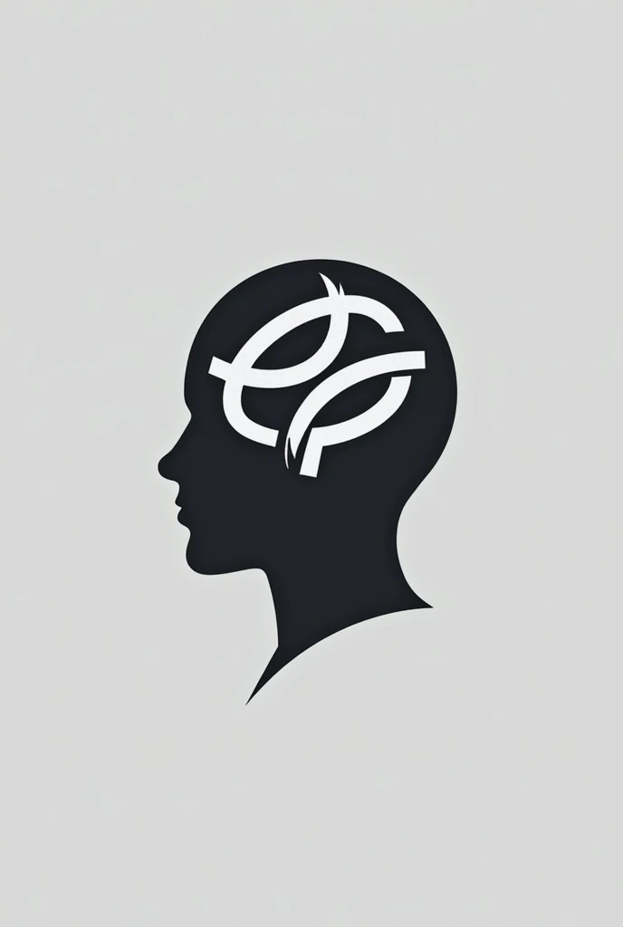 A modern psychology professional logo that draws people's attention to the point that the image remains engraved in the minds of those who see the logo..