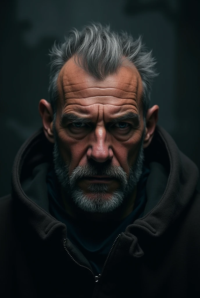 stoic man Dark background