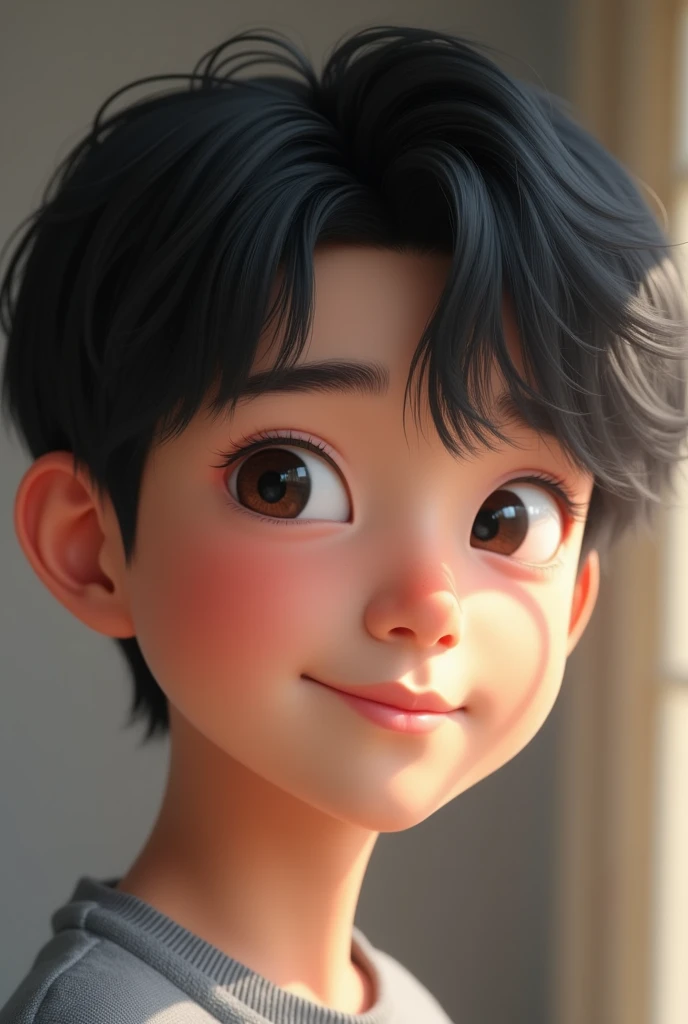 a realistic selfie of Korean boy
