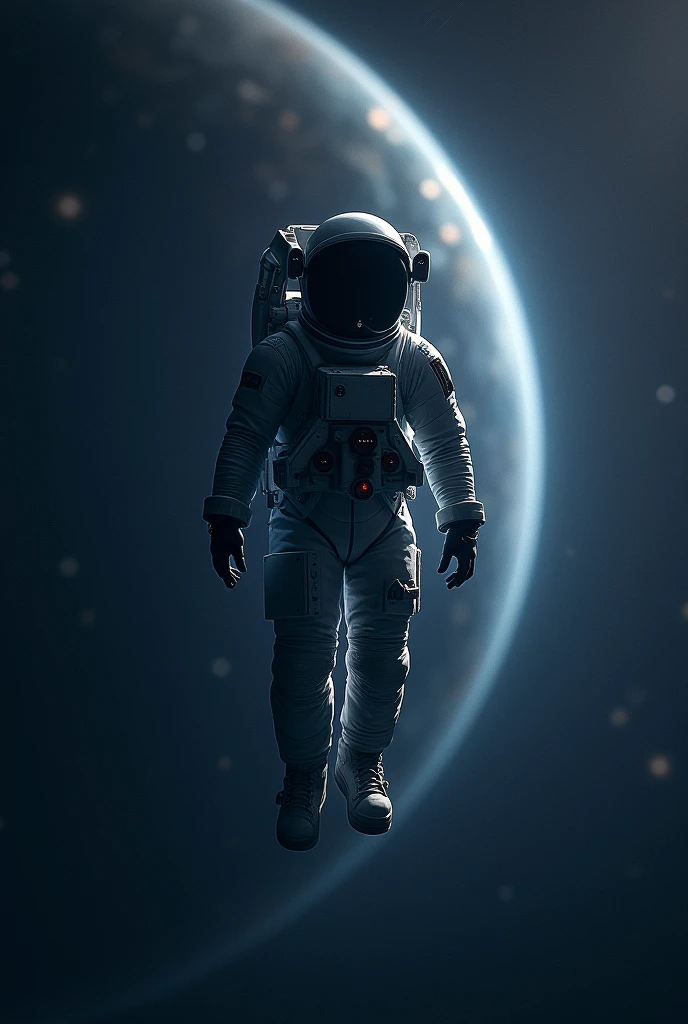 Lost astronaut in space animated