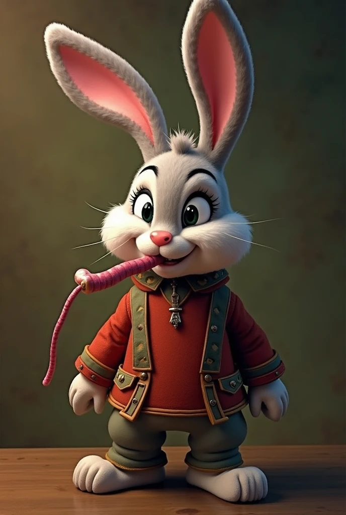 Bunny character from the game the first descendants doing a blowjob