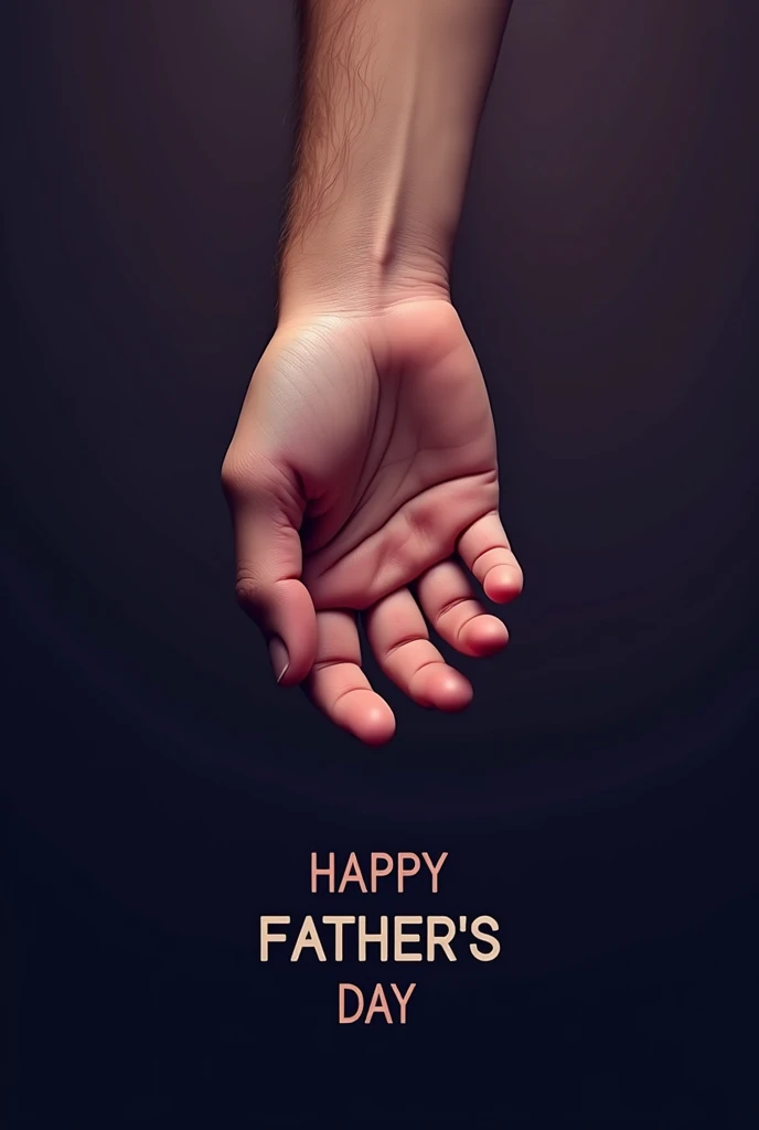 Slogan simples, purple and black colors, Father's Day,bigger hand and a smaller one on top as if it were the son's and compact, programming and electronics designer