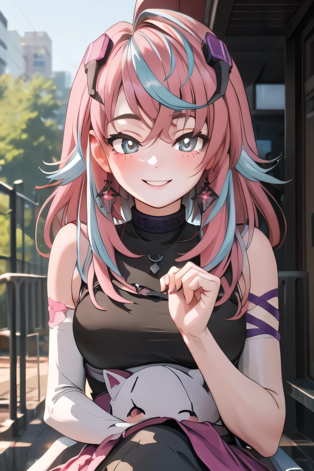 Emikukis smiling tenderly