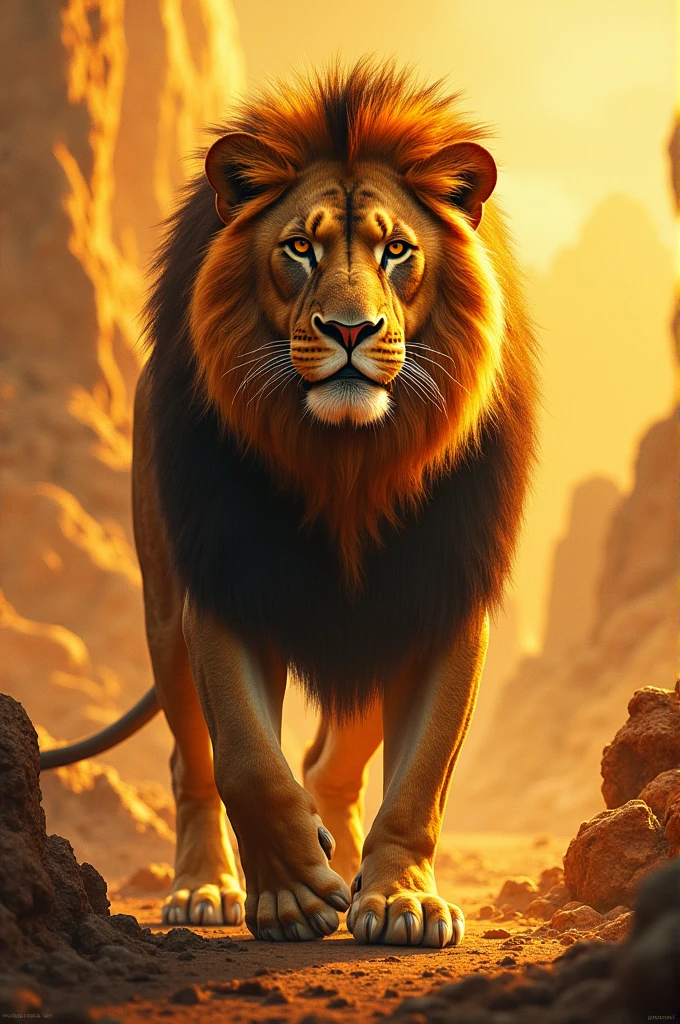 One motivational lion