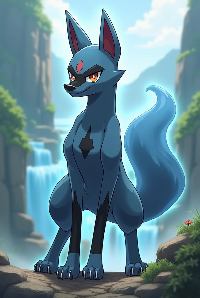 Generates an image of a Lucario 