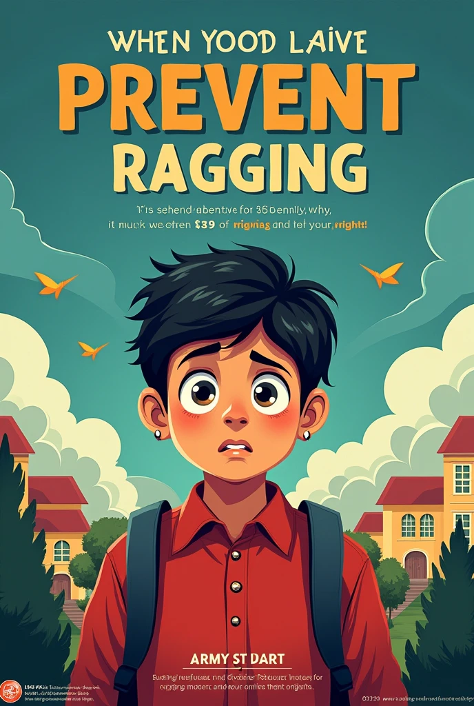 Anti-ragging awareness digital competition unique poster