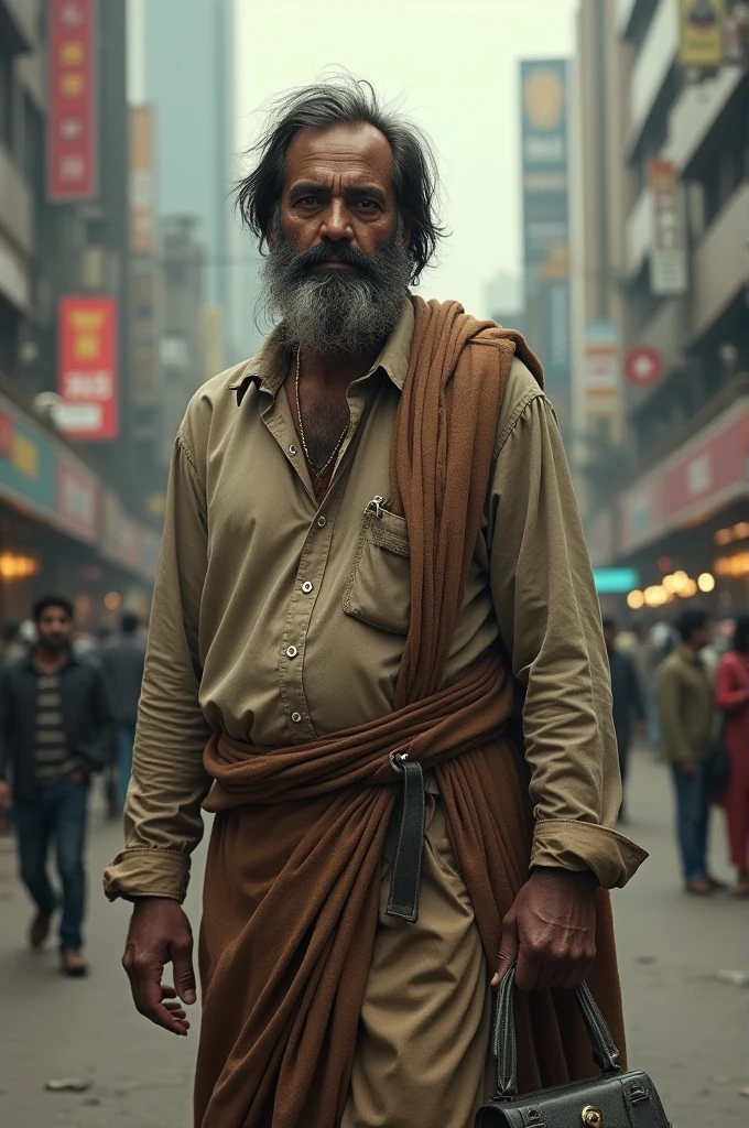 Mukesh Ambani as a beggar