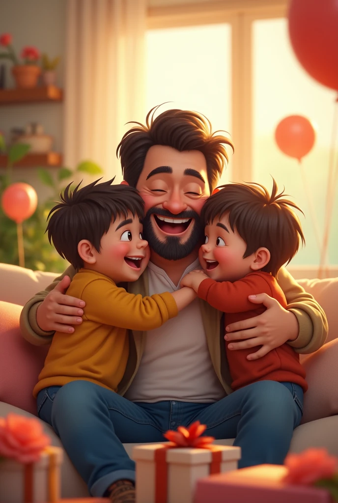 Create an image with the phrase "happy fathers day"

